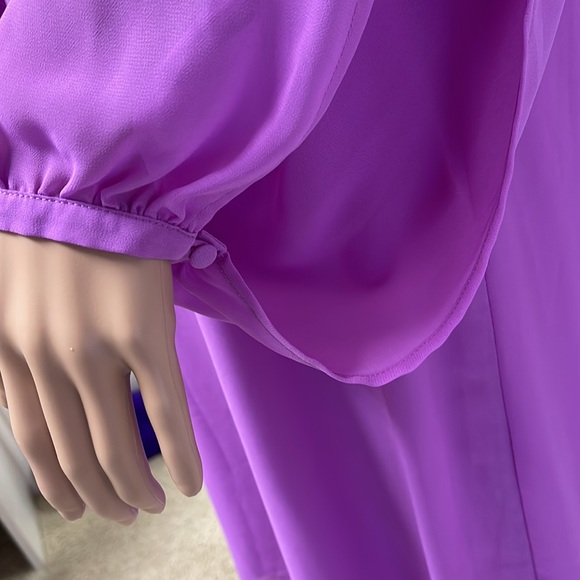 Gianni Bini Long Opened Sleeved Swing Style Short Dress - Picture 4 of 13